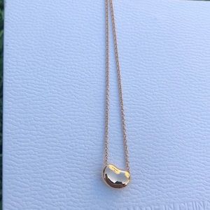 Tiffany & Co Rose Gold Bean Necklace Elsa Peretti